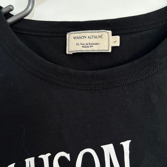 Maison Kitsune Black T-shirt - Picture 2 of 3